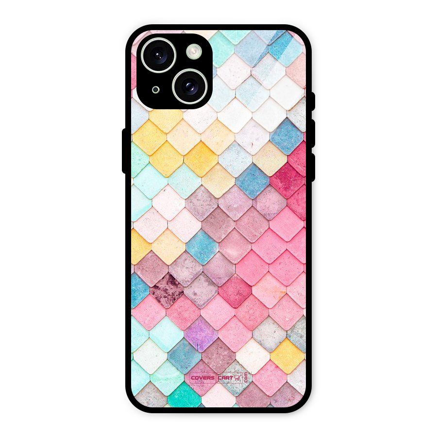 Rocks Pattern Design Glass Back Case for iPhone 15 Plus