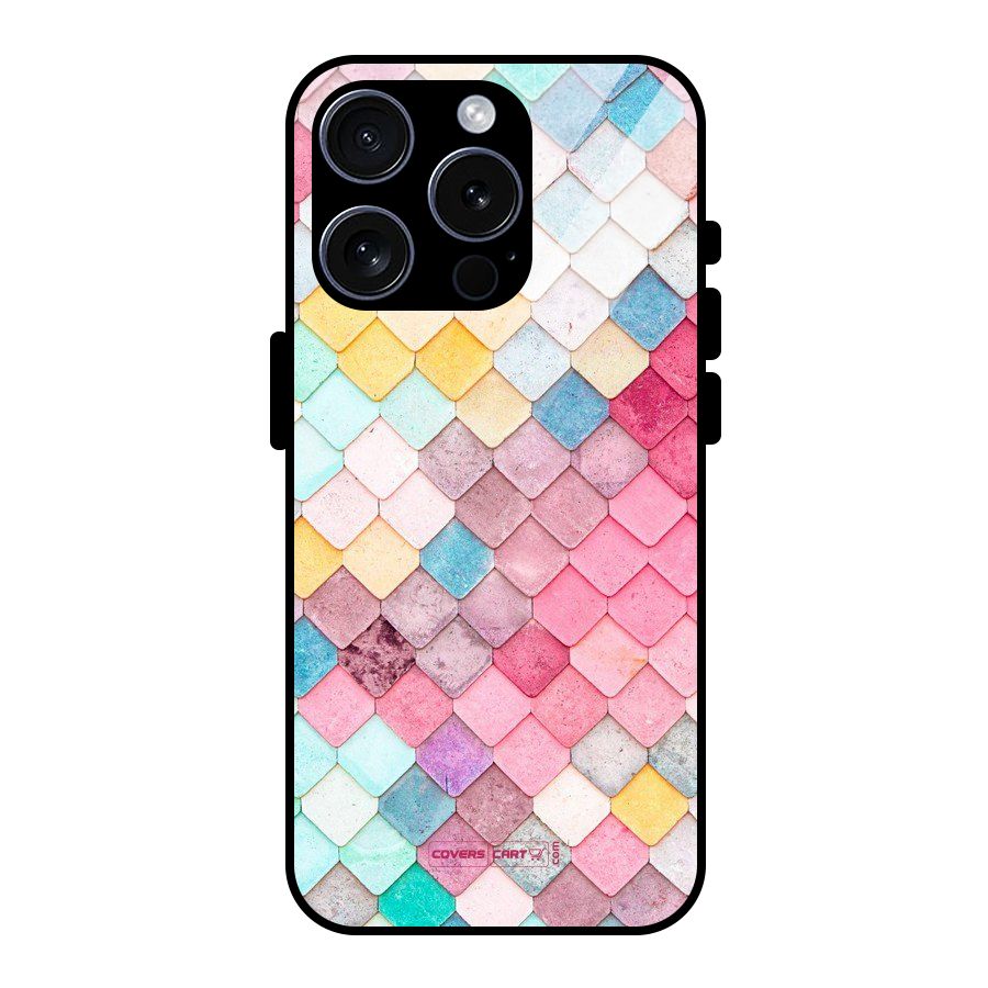 Rocks Pattern Design Glass Back Case for iPhone 15 Pro