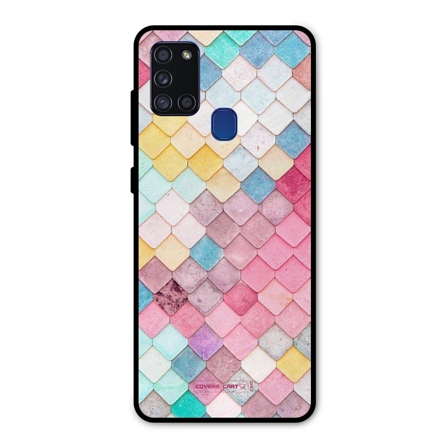 Rocks Pattern Design Metal Back Case for Galaxy A21s