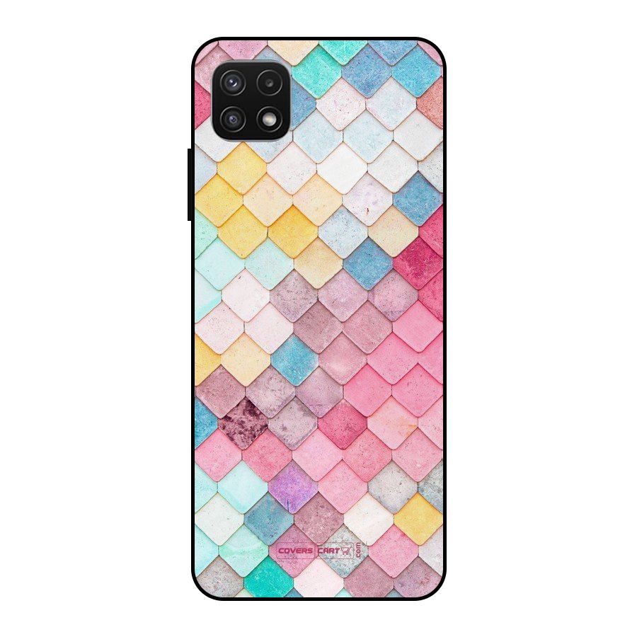 Rocks Pattern Design Metal Back Case for Galaxy A22 5G