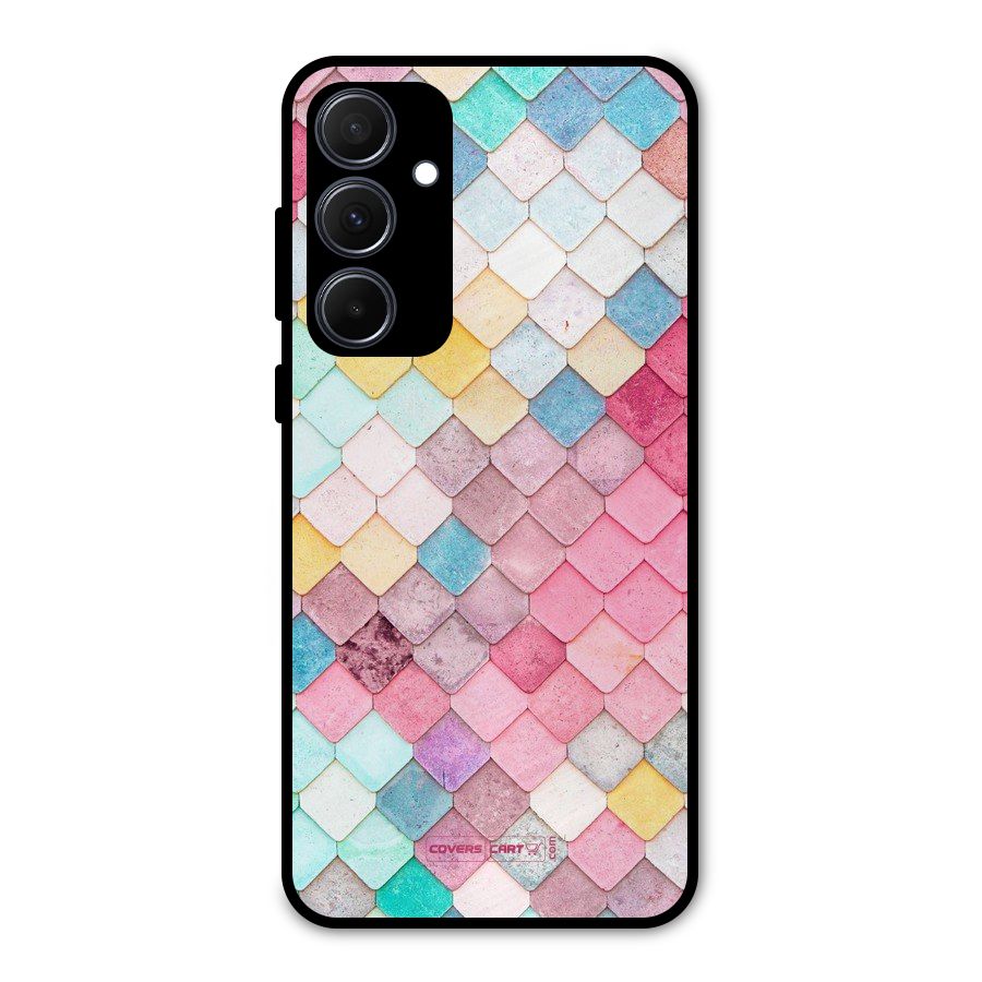 Rocks Pattern Design Metal Back Case for Galaxy A35
