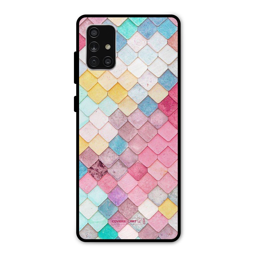 Rocks Pattern Design Metal Back Case for Galaxy A71