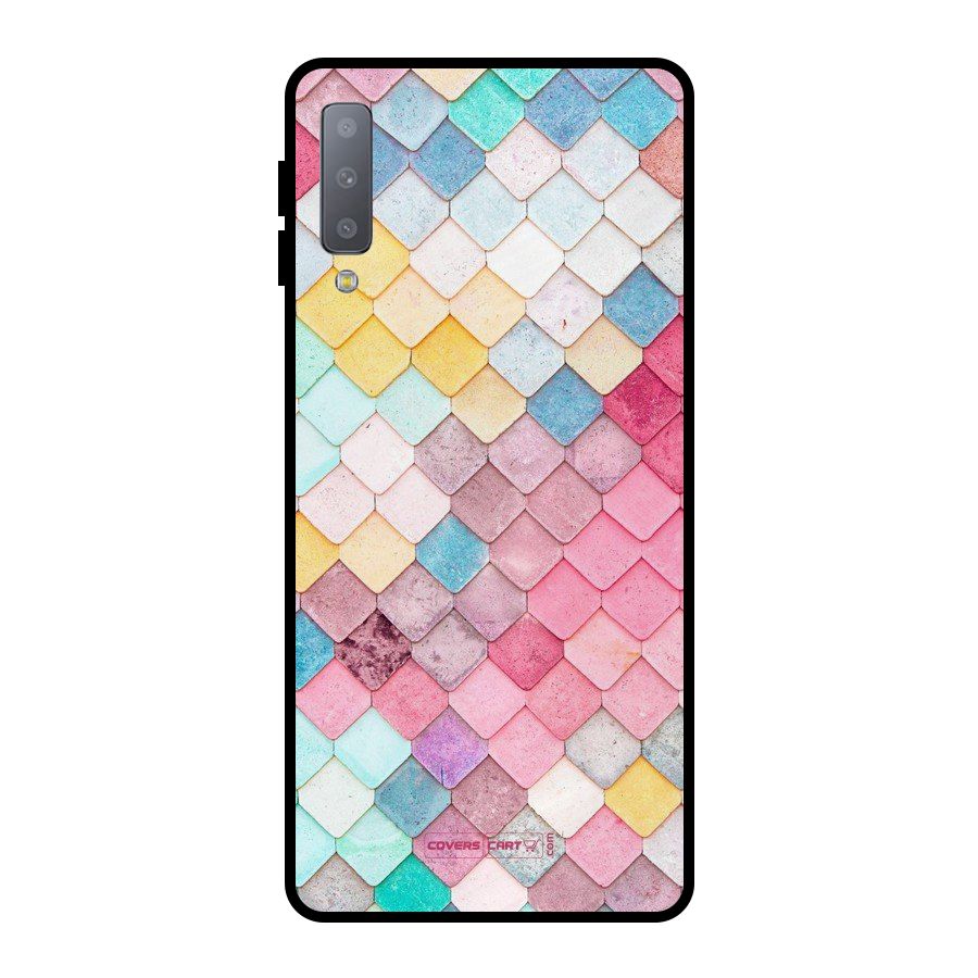 Rocks Pattern Design Metal Back Case for Galaxy A7 (2018)