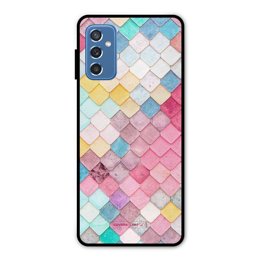 Rocks Pattern Design Metal Back Case for Galaxy M52 5G