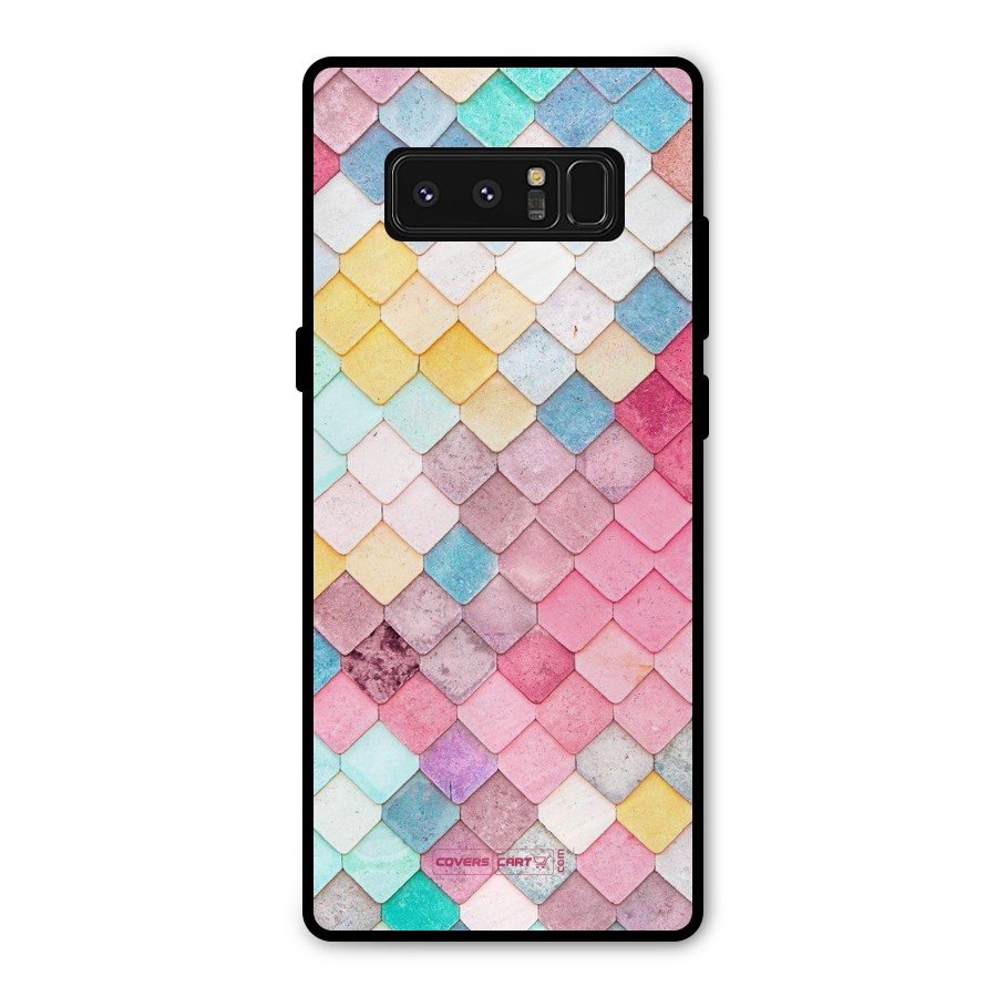 Rocks Pattern Design Metal Back Case for Galaxy Note 8