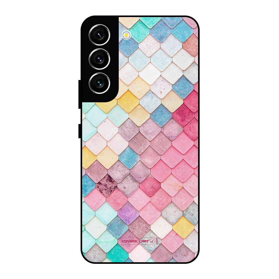 Rocks Pattern Design Metal Back Case for Galaxy S22 5G