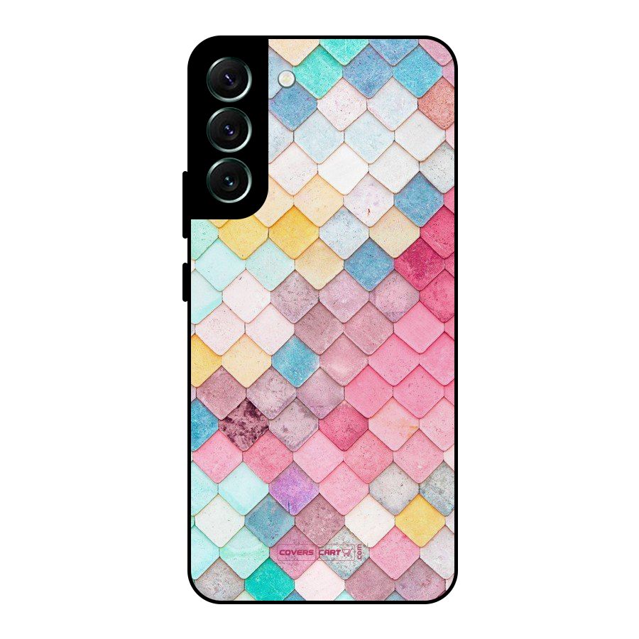 Rocks Pattern Design Metal Back Case for Galaxy S22 Plus 5G