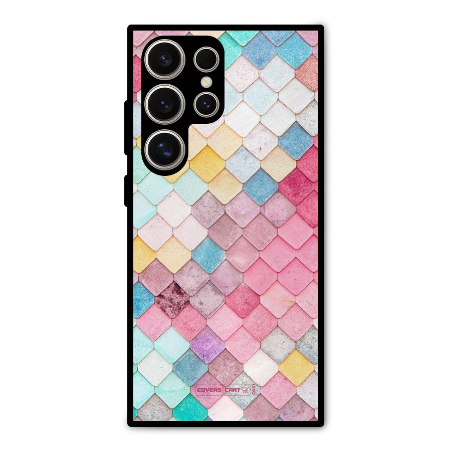 Rocks Pattern Design Metal Back Case for Galaxy S24 Ultra
