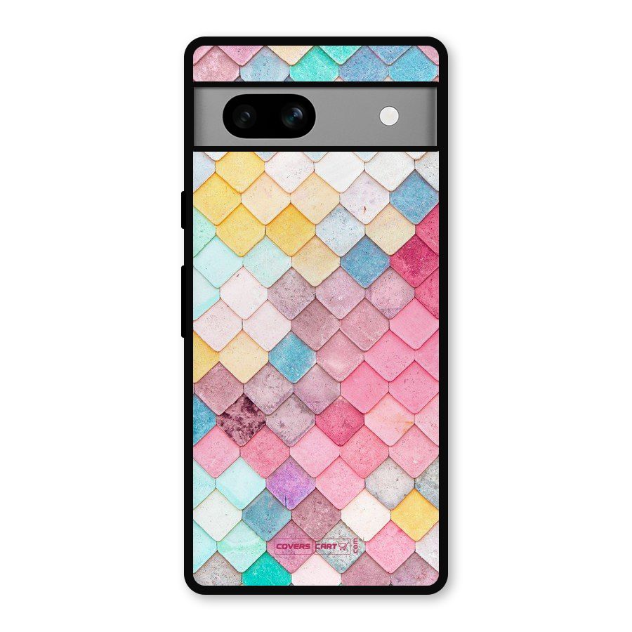 Rocks Pattern Design Metal Back Case for Google Pixel 7a