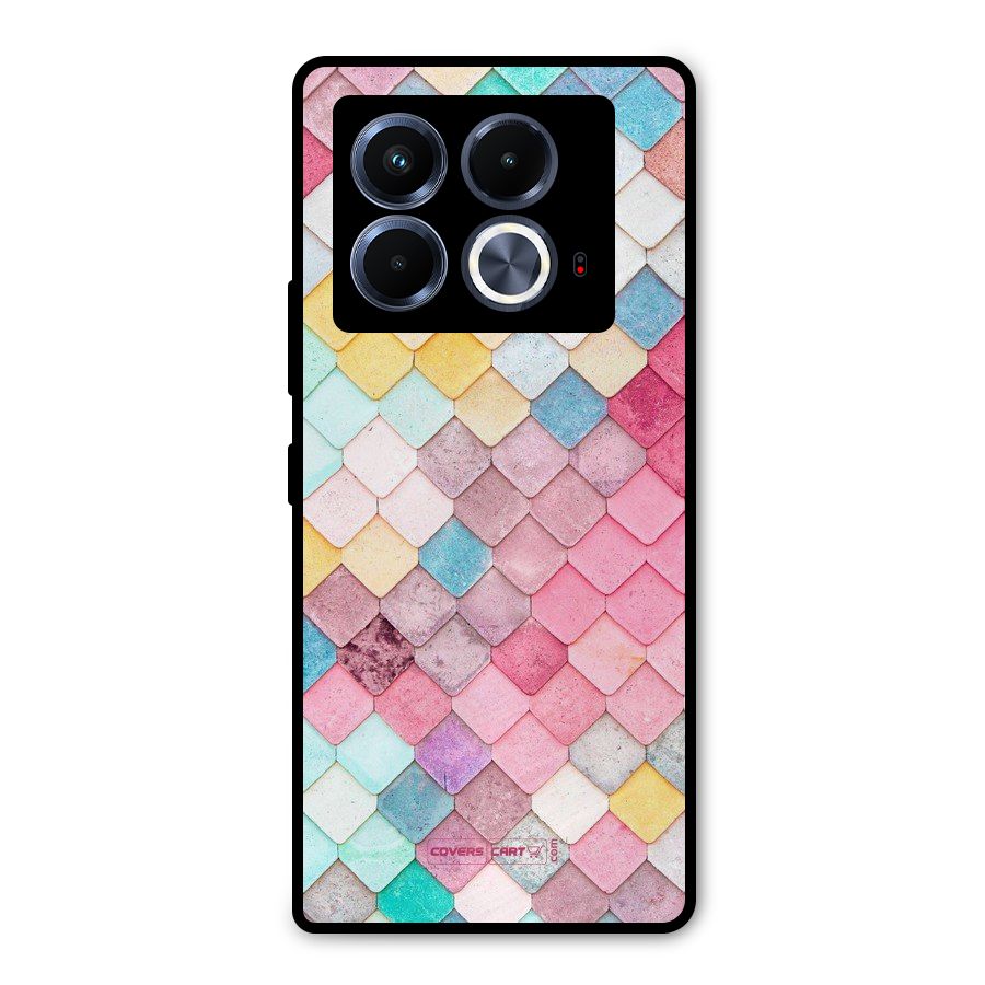 Rocks Pattern Design Metal Back Case for Infinix Note 40 5G