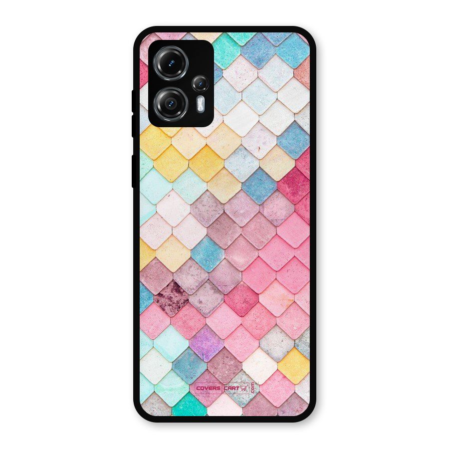 Rocks Pattern Design Metal Back Case for Moto G13