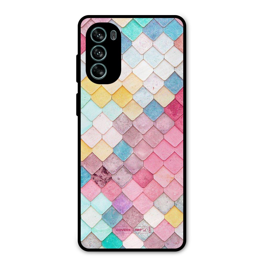 Rocks Pattern Design Metal Back Case for Moto G62