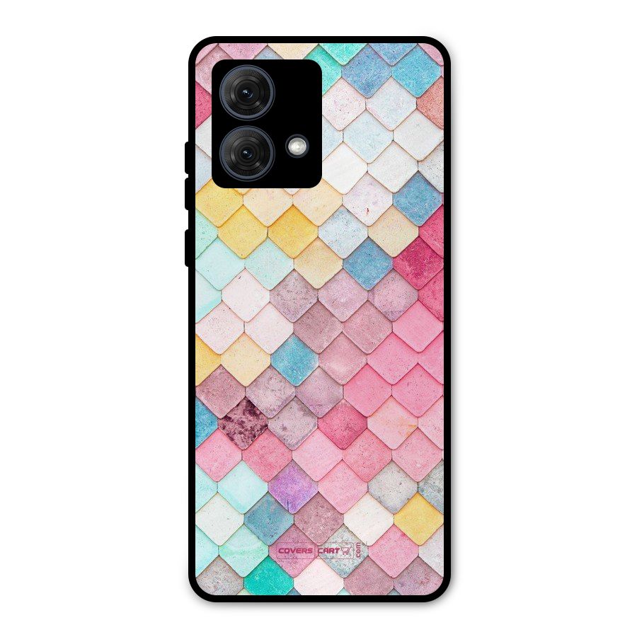 Rocks Pattern Design Metal Back Case for Moto G84