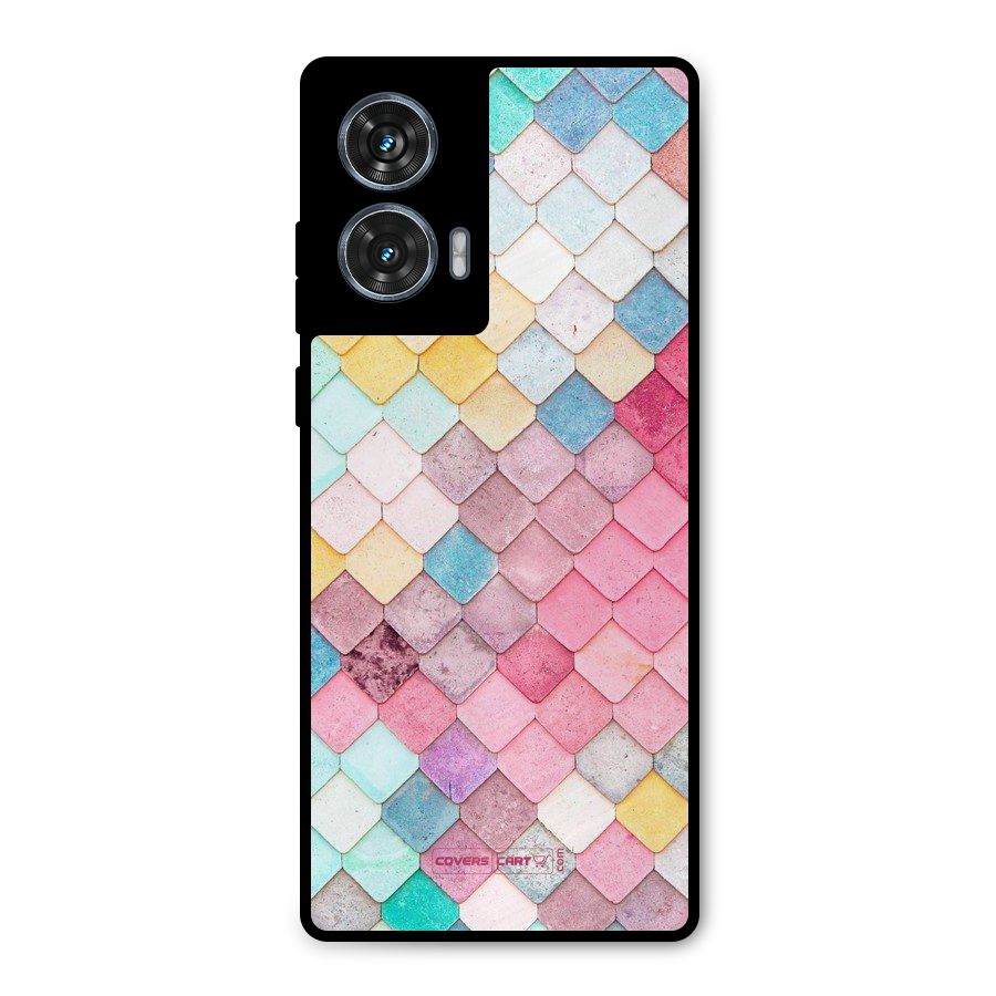 Rocks Pattern Design Metal Back Case for Motorola Edge 50 Fusion
