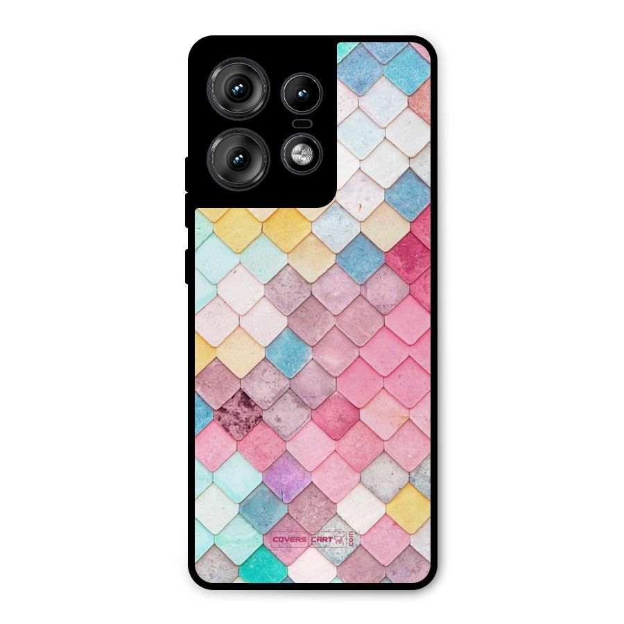 Rocks Pattern Design Metal Back Case for Motorola Edge 50 Pro