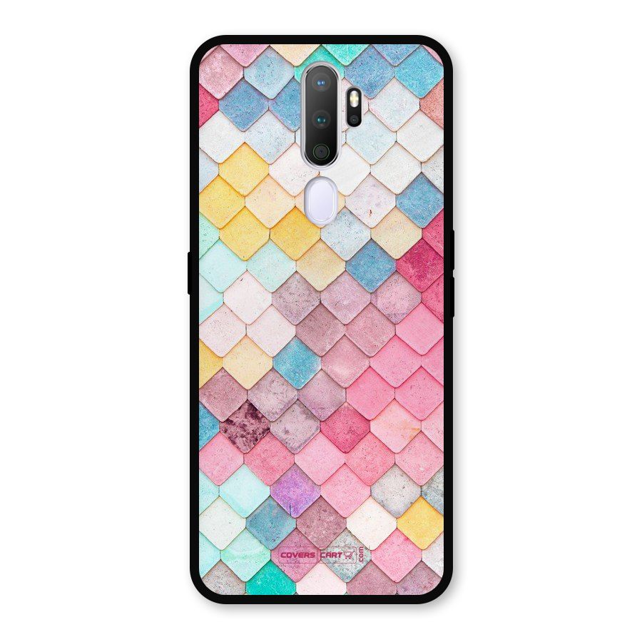 Rocks Pattern Design Metal Back Case for Oppo A5 (2020)