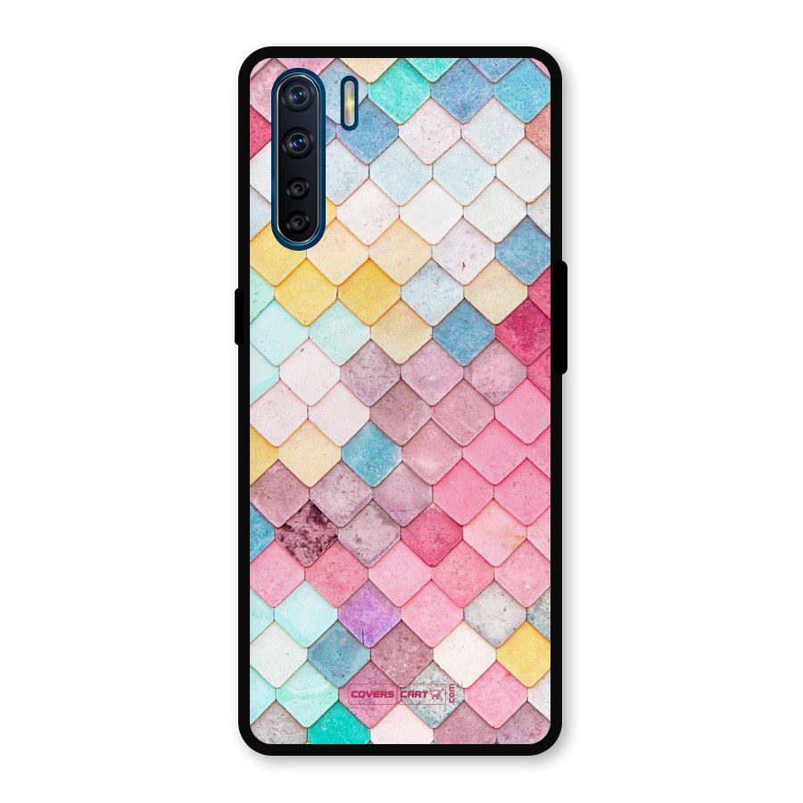 Rocks Pattern Design Metal Back Case for Oppo F15