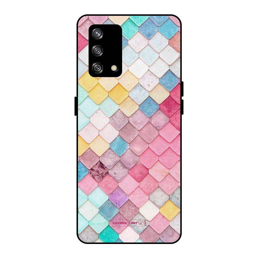 Rocks Pattern Design Metal Back Case for Oppo F19