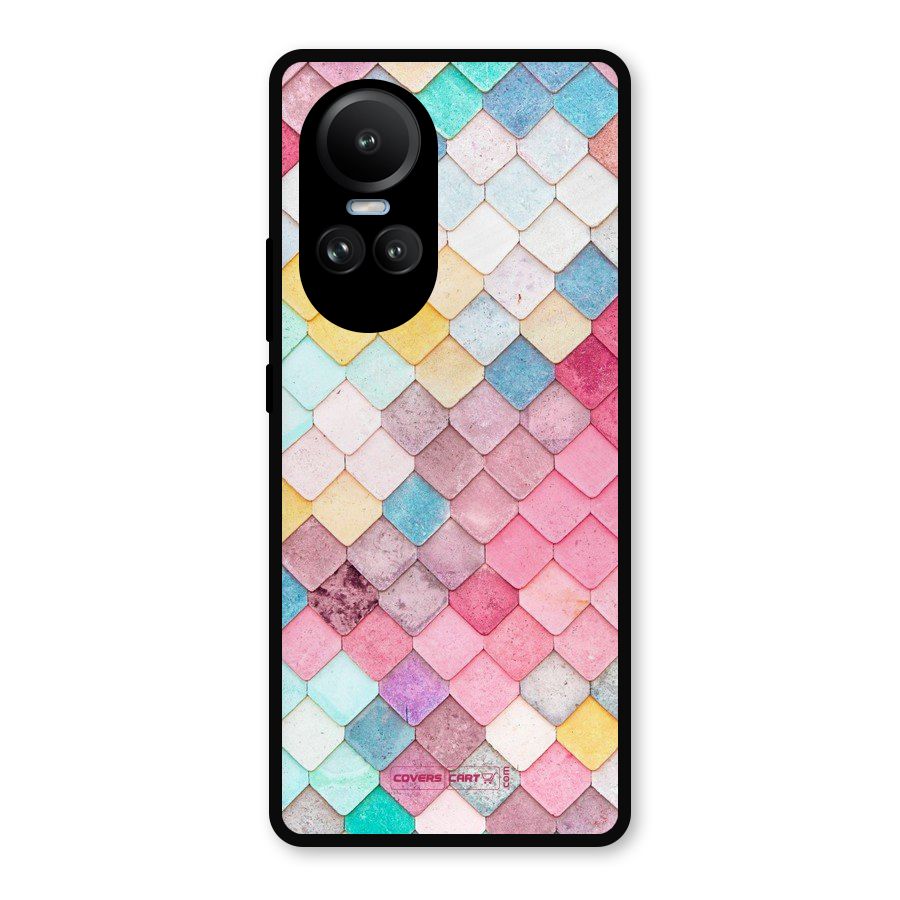 Rocks Pattern Design Metal Back Case for Oppo Reno10