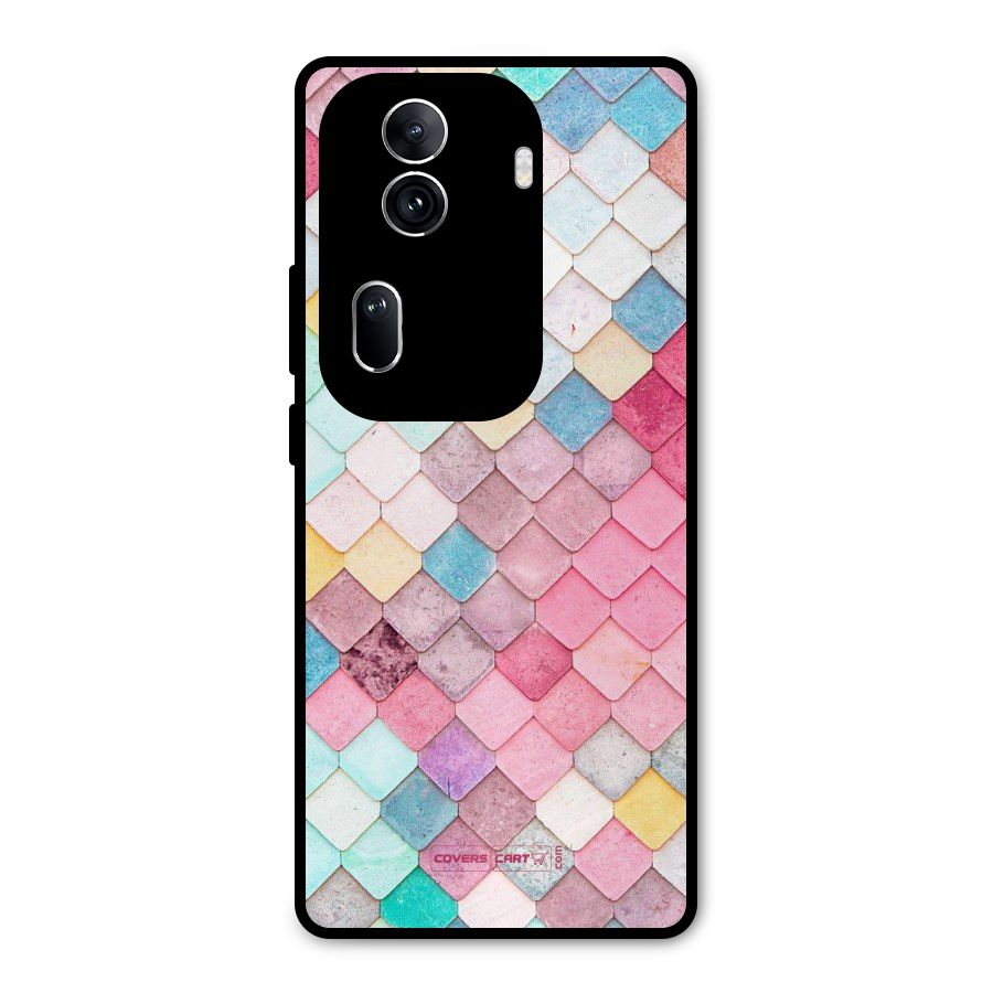 Rocks Pattern Design Metal Back Case for Oppo Reno11 Pro 5G