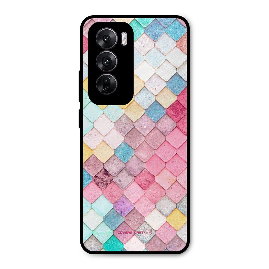 Rocks Pattern Design Metal Back Case for Oppo Reno12