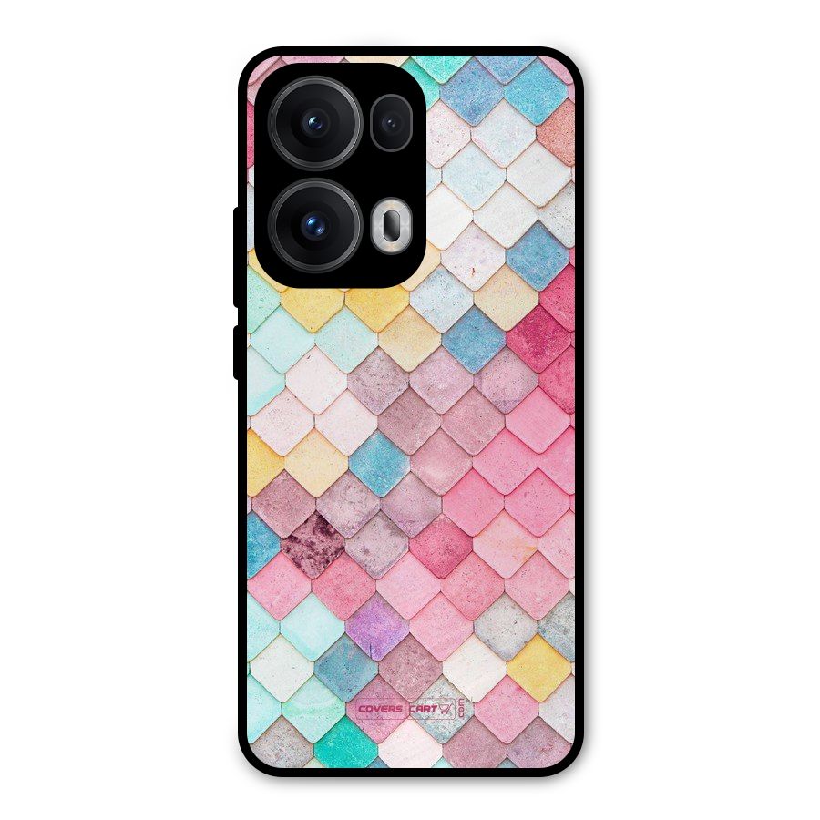 Rocks Pattern Design Metal Back Case for Oppo Reno13 Pro