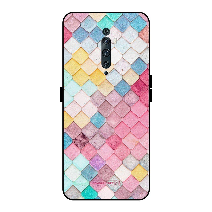 Rocks Pattern Design Metal Back Case for Oppo Reno2 F