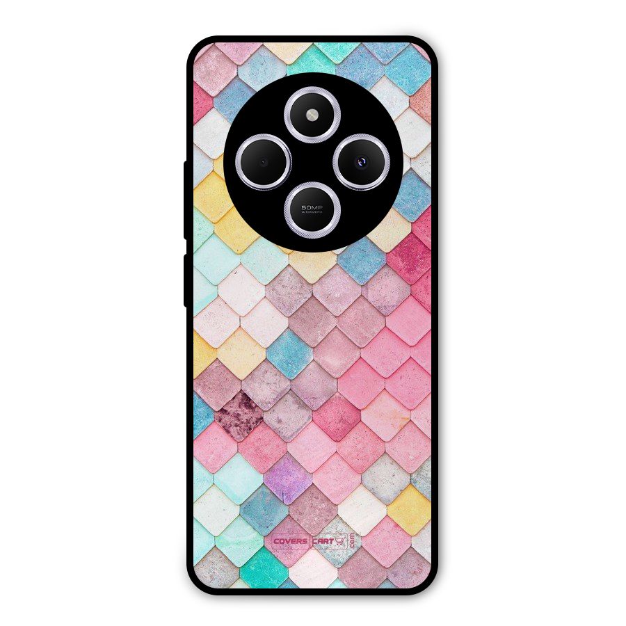 Rocks Pattern Design Metal Back Case for Poco C75 5G