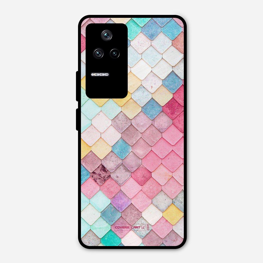 Rocks Pattern Design Metal Back Case for Poco F4 5G
