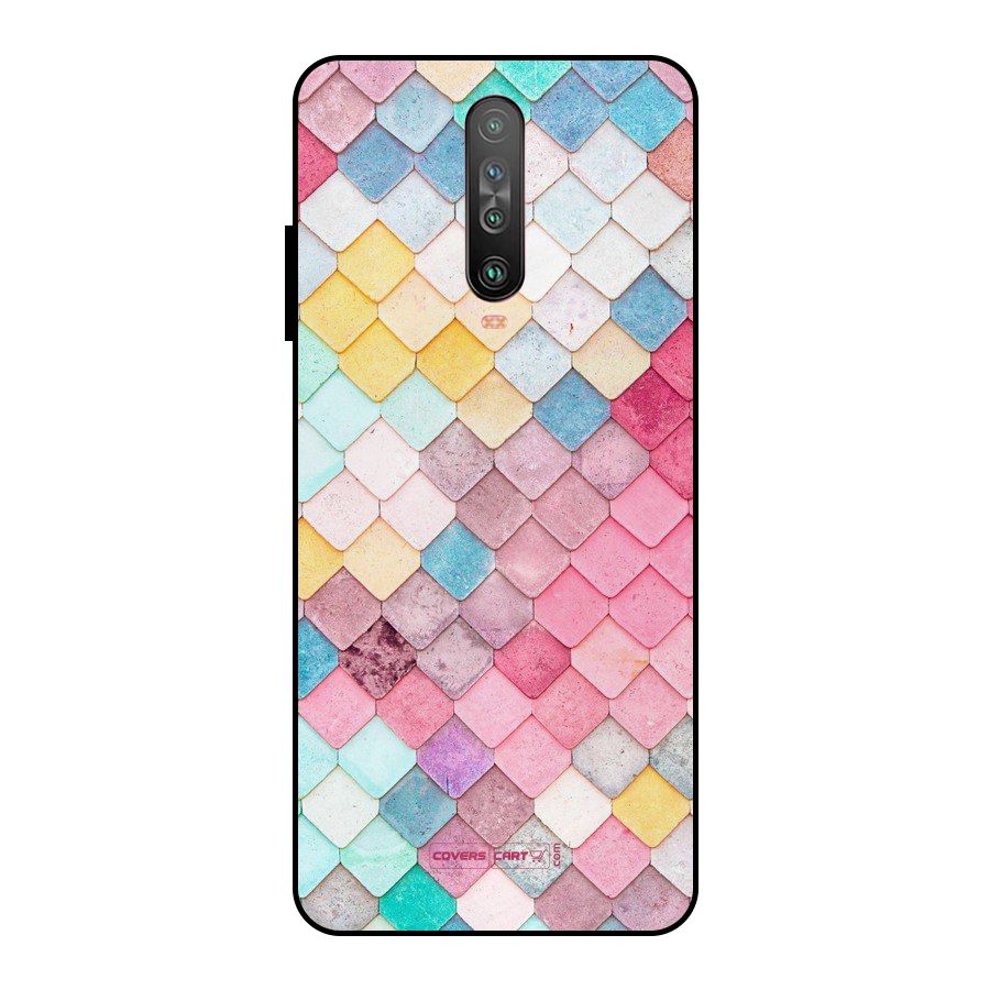 Rocks Pattern Design Metal Back Case for Poco X2