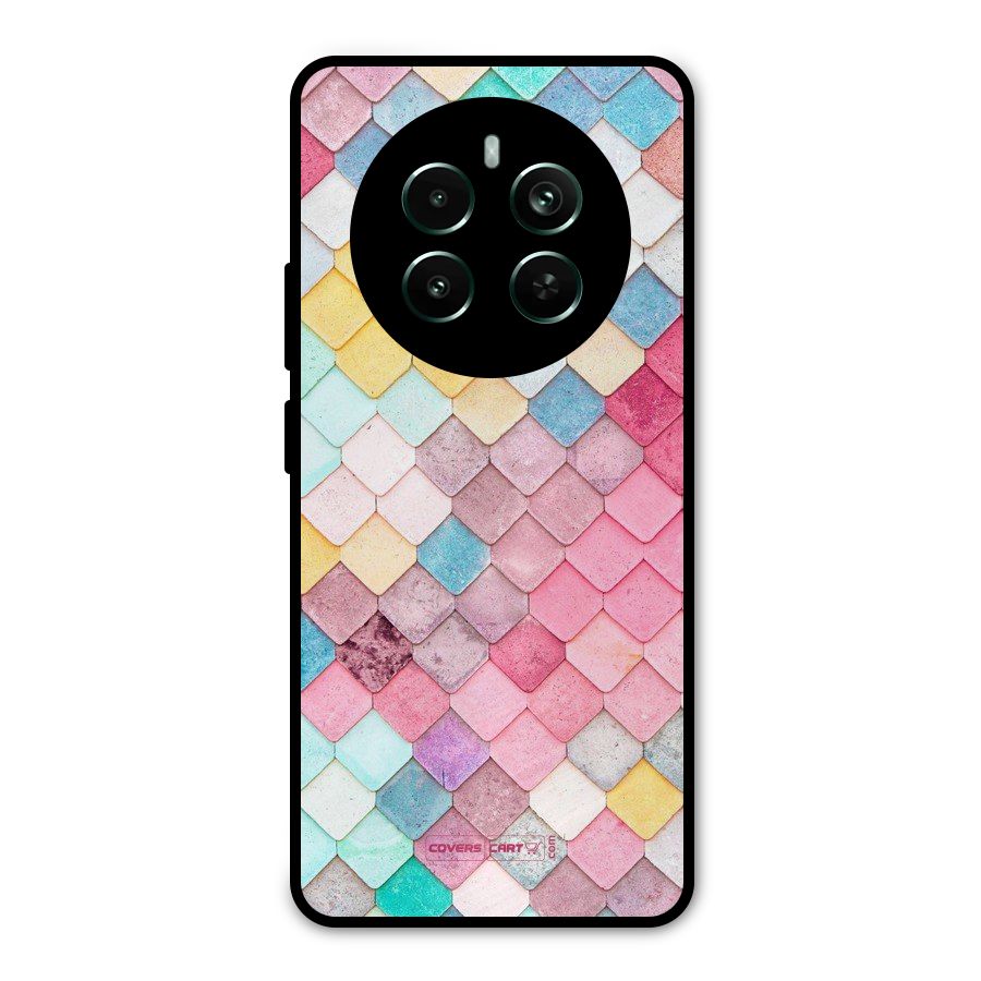 Rocks Pattern Design Metal Back Case for Realme 12 Pro Plus