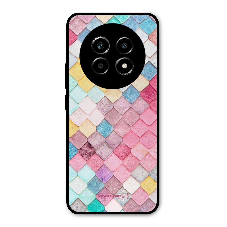 Rocks Pattern Design Metal Back Case for Realme 14 Pro Lite