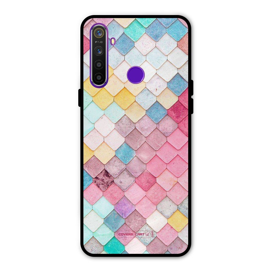 Rocks Pattern Design Metal Back Case for Realme 5i