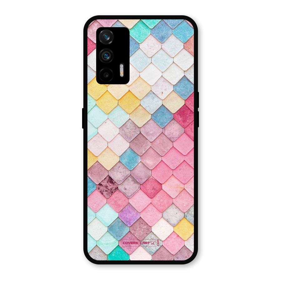 Rocks Pattern Design Metal Back Case for Realme GT 5G