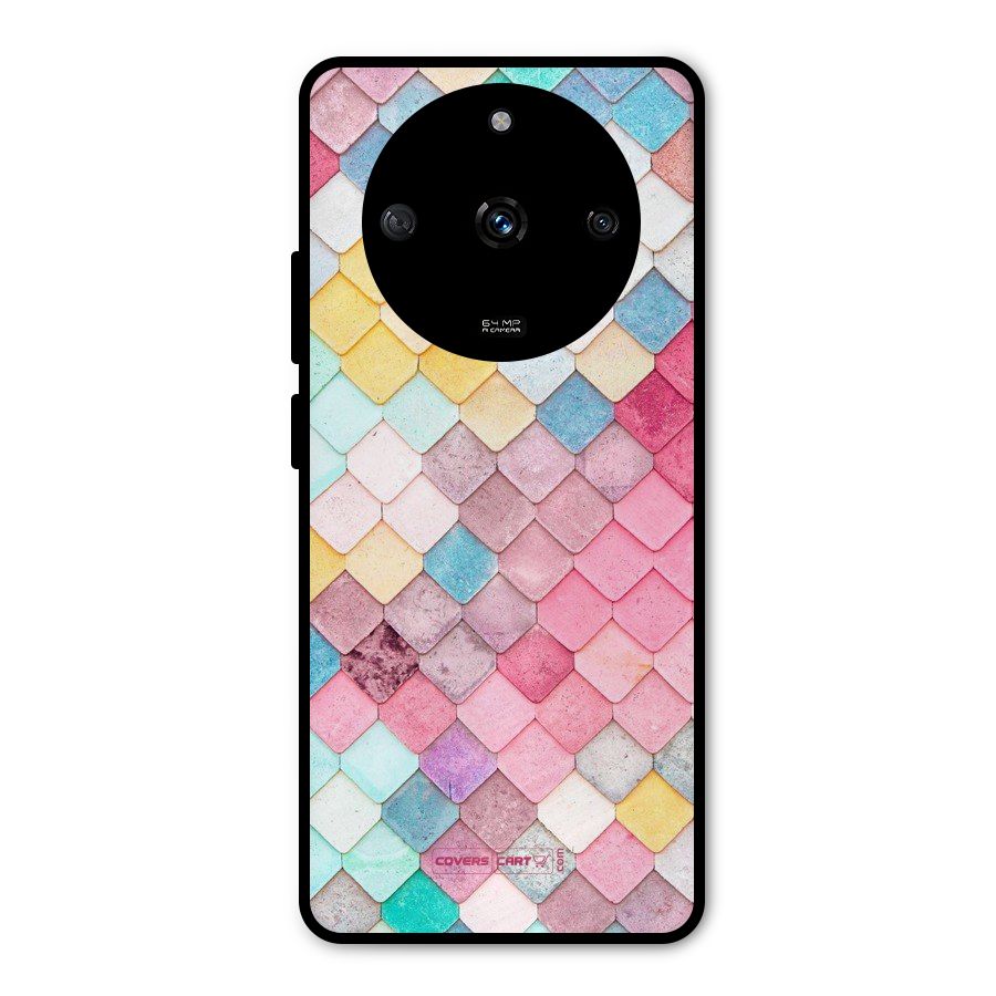Rocks Pattern Design Metal Back Case for Realme Narzo 60 5G