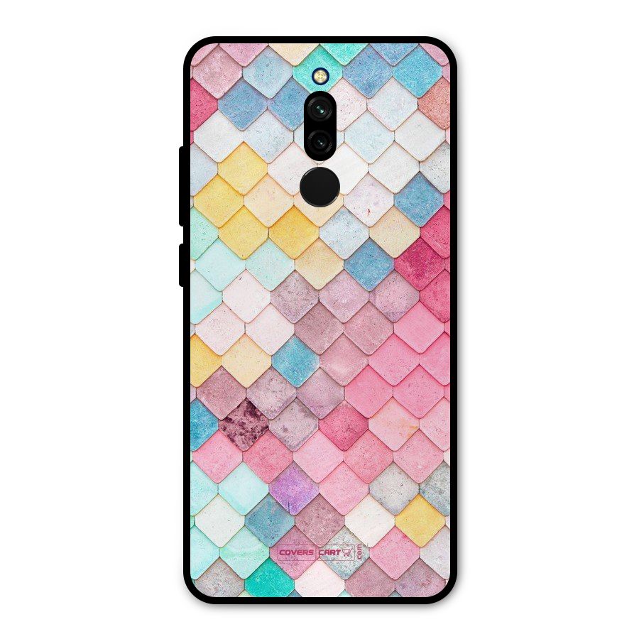 Rocks Pattern Design Metal Back Case for Redmi 8