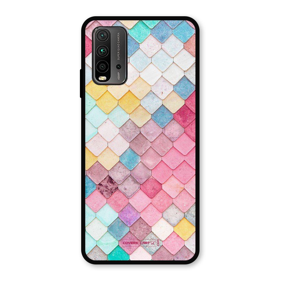 Rocks Pattern Design Metal Back Case for Redmi 9 Power