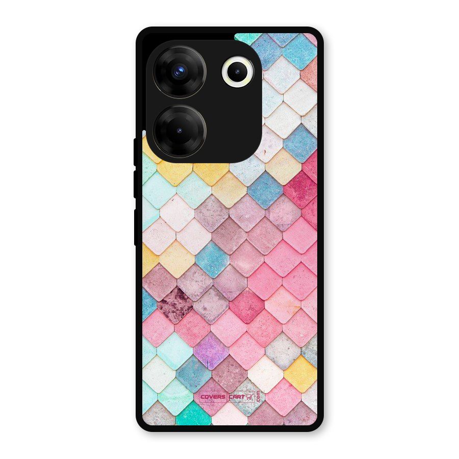 Rocks Pattern Design Metal Back Case for Tecno Camon 20