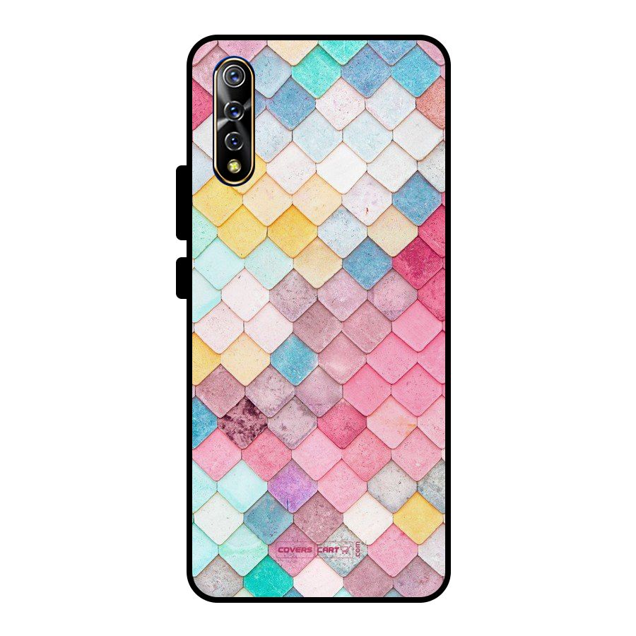 Rocks Pattern Design Metal Back Case for Vivo S1