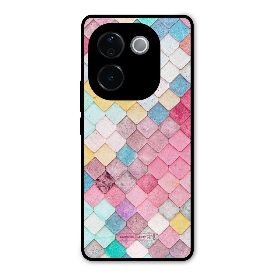 Rocks Pattern Design Metal Back Case for Vivo T3 Pro
