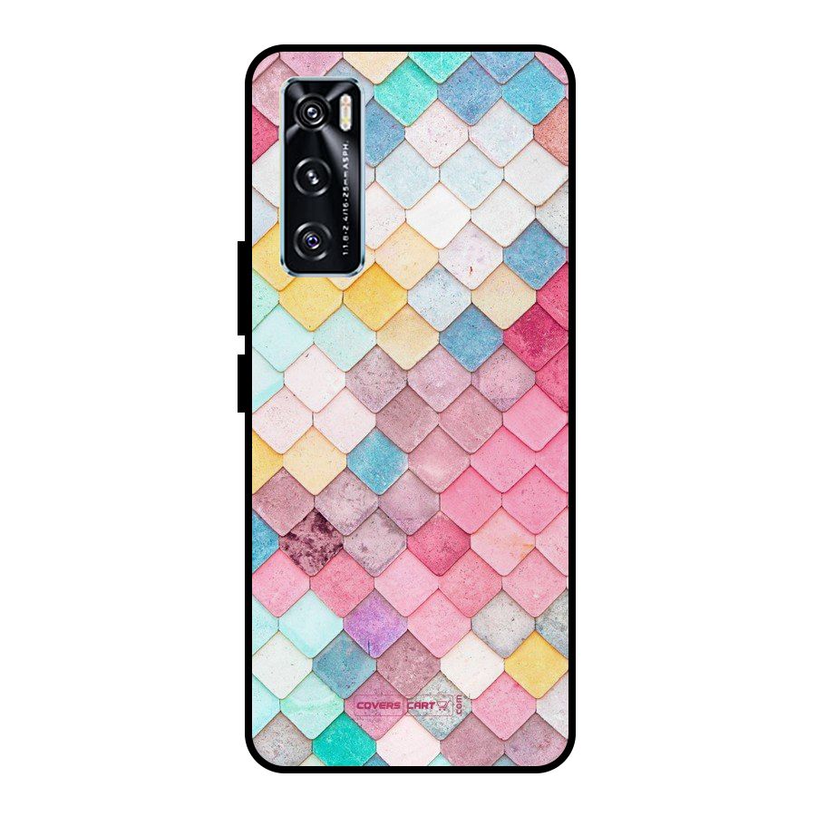 Rocks Pattern Design Metal Back Case for Vivo V20 SE