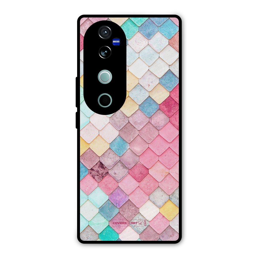 Rocks Pattern Design Metal Back Case for Vivo V40 Pro