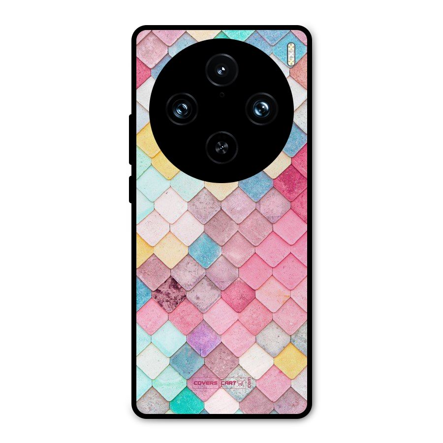 Rocks Pattern Design Metal Back Case for Vivo X100 Pro