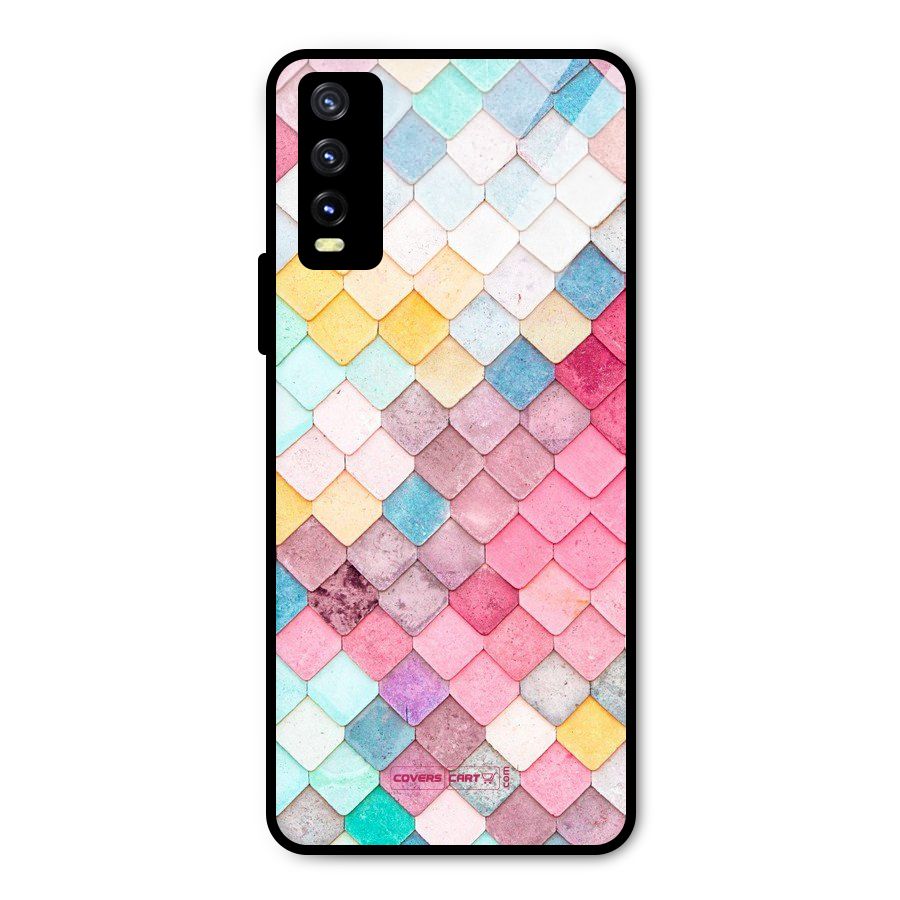 Rocks Pattern Design Metal Back Case for Vivo Y20