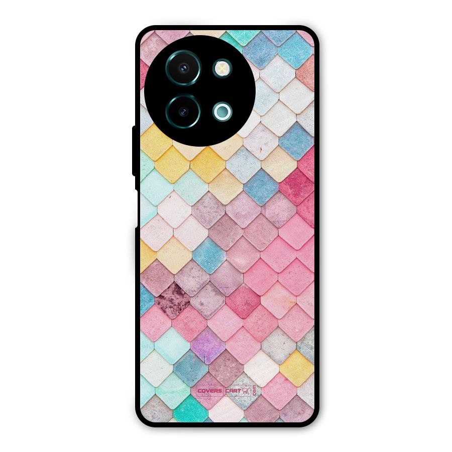 Rocks Pattern Design Metal Back Case for Vivo Y58