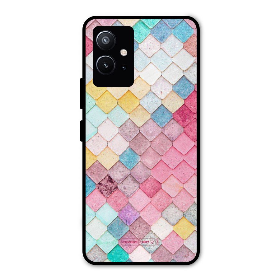 Rocks Pattern Design Metal Back Case for Vivo Y75 5G