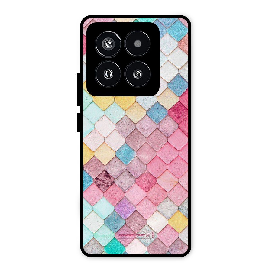 Rocks Pattern Design Metal Back Case for Xiaomi 14 Pro