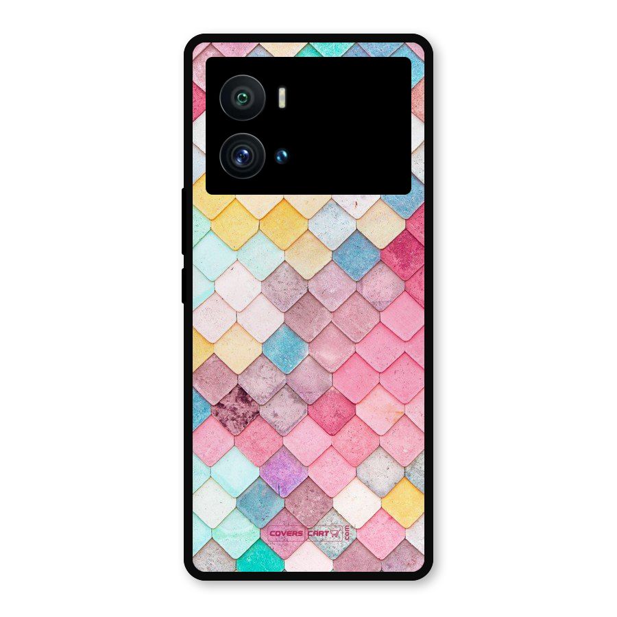 Rocks Pattern Design Metal Back Case for iQOO 9 Pro