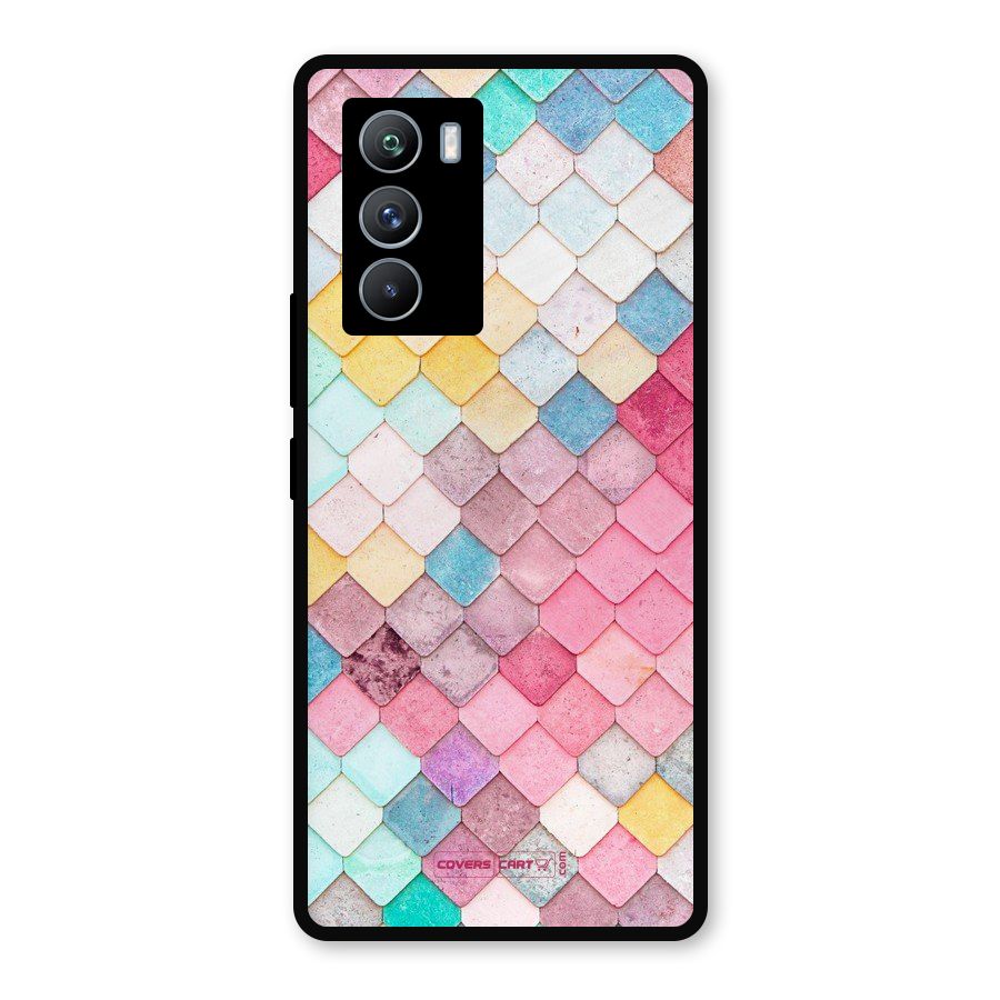 Rocks Pattern Design Metal Back Case for iQOO 9 SE