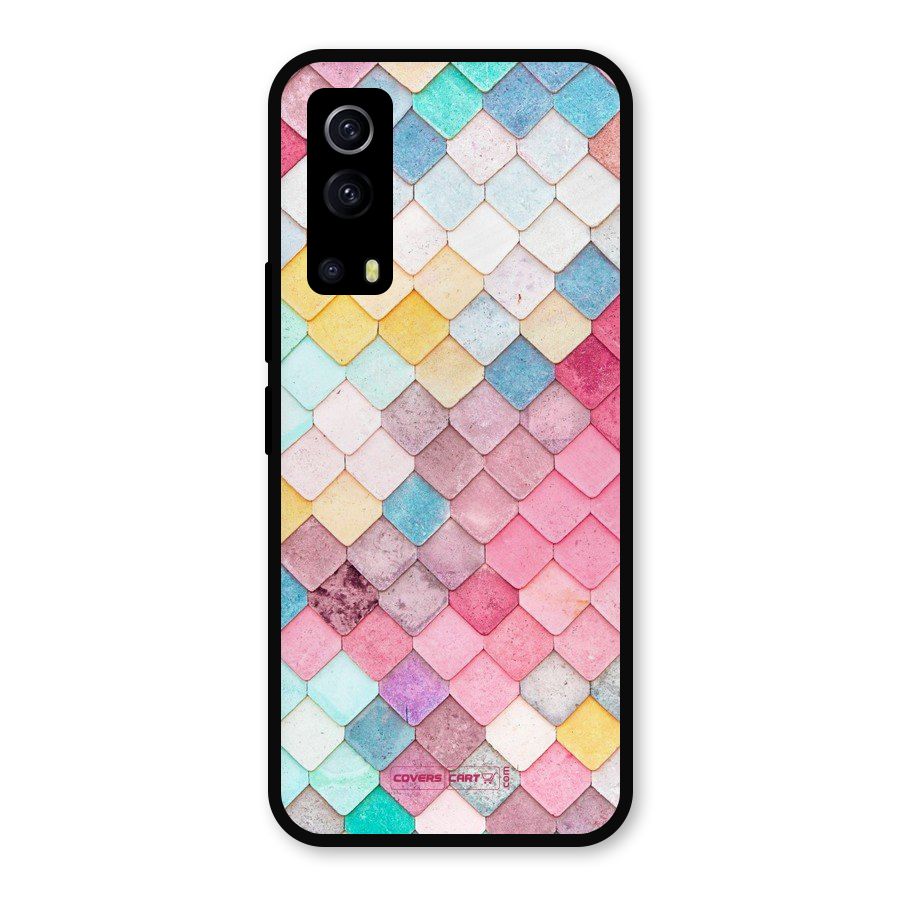 Rocks Pattern Design Metal Back Case for iQOO Z3